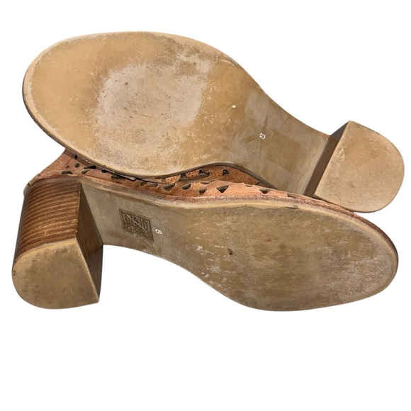 Jeffrey Campbell Brown Leather Cors-Daisy Lace Up Booties Sandals Shoes size 8 - Picture 14 of 14